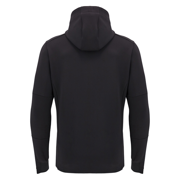 Wales Mens Travel Full Zip Hoodie - Black 2025 - Back
