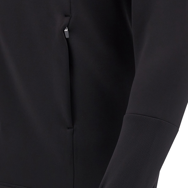 Wales Mens Travel Full Zip Hoodie - Black 2025 - Pocket