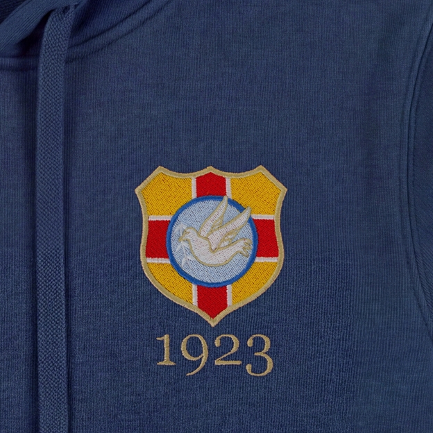Tonga 1923 Pure Cotton Hoodie - Petrol Blue