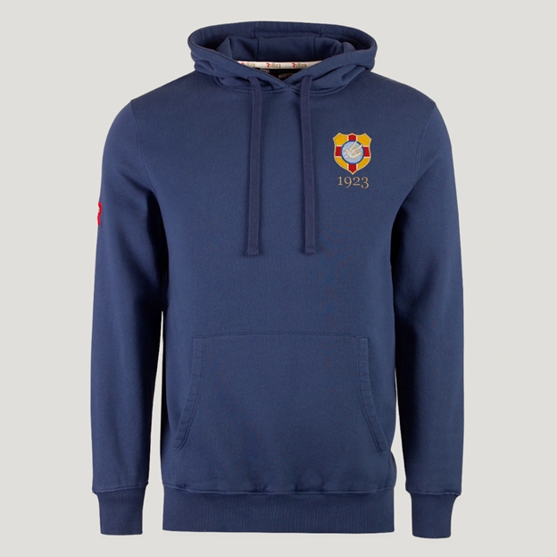 Tonga 1923 Pure Cotton Hoodie - Petrol Blue
