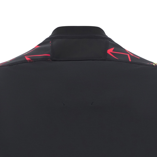 Wales Mens Training Rugby Shirt 25/26 Black - Collar