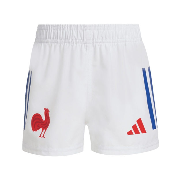 France Infants Home Rugby Kit Lucid Blue 25/26 - Shorts Front View