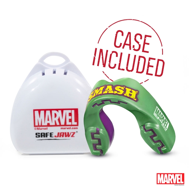 SafeJawz Marvel The Hulk Mouthguard Case Included