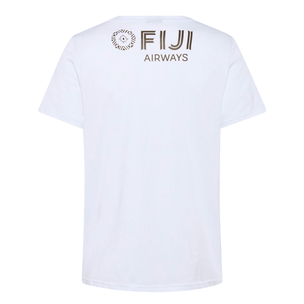 Fiji Adults Casual Tee 25/26 White - Back