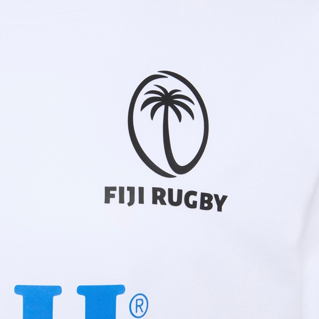 Fiji Adults Casual Tee 25/26 White - Fiji Logo