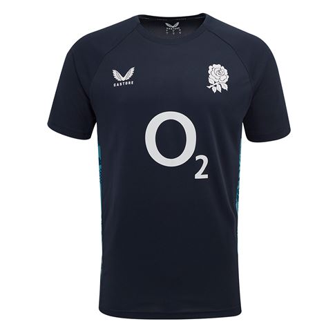 England Mens Performance Short Sleeve Tee 25-26 Inkwell:Storm Blue - Front England Mens Performance Short Sleeve Tee 25-26 Inkwell:Storm Blue - Front