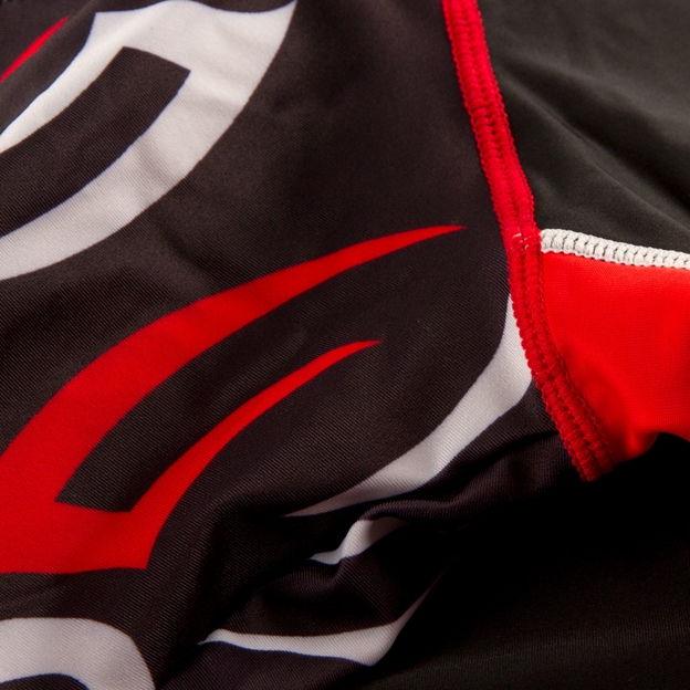 Optimum Kids Razor Body Armour Black Red - Seam
