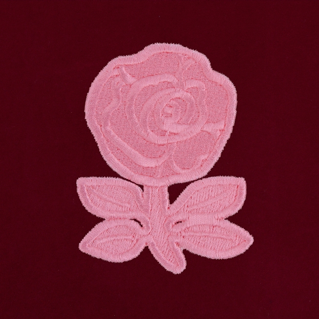 England Womens Grand Slam Winners 2026 Hoodie Burgundy - Rose Close-up