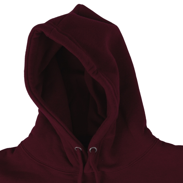 England Grand Slam 2026 Womens Hoodie Burgundy - Hood Close-up