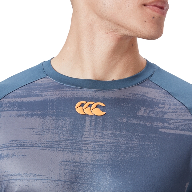 Canterbury Mens Vapodri Graphic Superlight Tee - Navy Model Logo