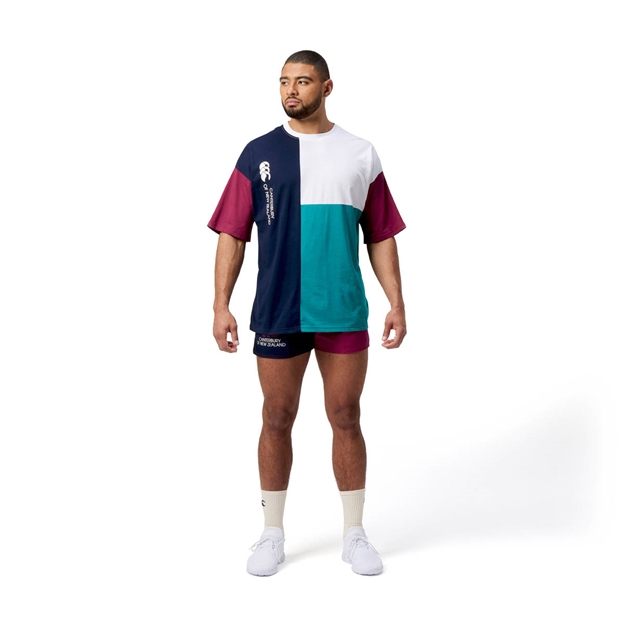Canterbury Mens Harlequin T-Shirt Multi Colour - Model