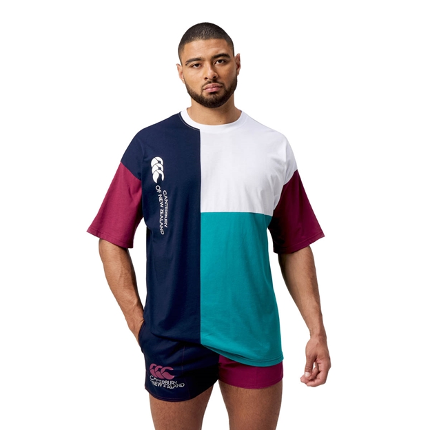 Canterbury Mens Harlequin T-Shirt Multi Colour - Model Front