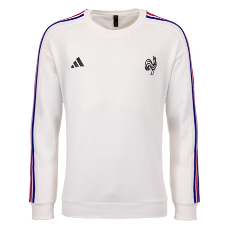 France Mens Fanwear Crew Sweatshirt White - Front