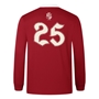 British and Irish Lions Adults Winners Long Sleeve Classic Rugby Shirt Red - Back 