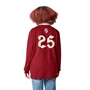 British and Irish Lions Adults Winners Long Sleeve Classic Rugby Shirt Red - Model Back 