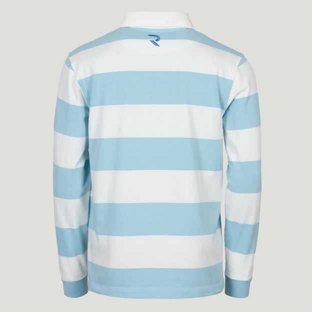 Argentina 1910 Heritage Pure Cotton Rugby Shirt - Long Sleeve Sky White