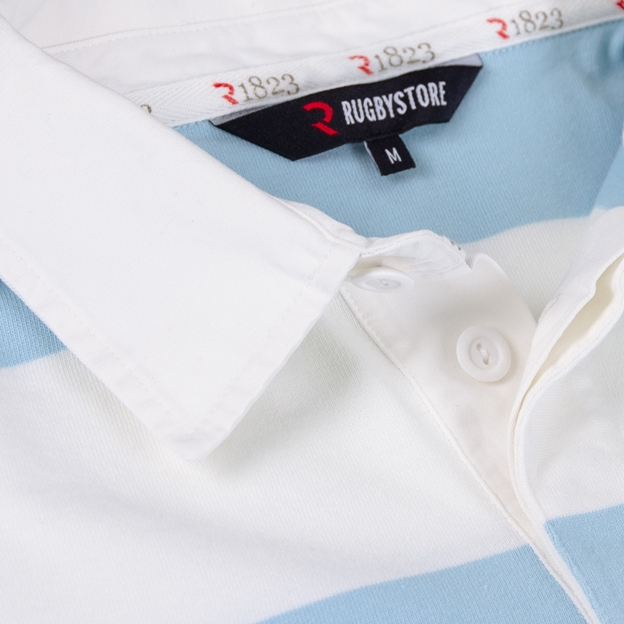 Argentina 1910 Heritage Pure Cotton Rugby Shirt - Long Sleeve Sky White