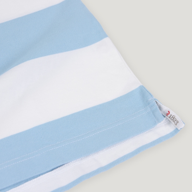 Argentina 1910 Heritage Pure Cotton Rugby Shirt - Long Sleeve Sky White