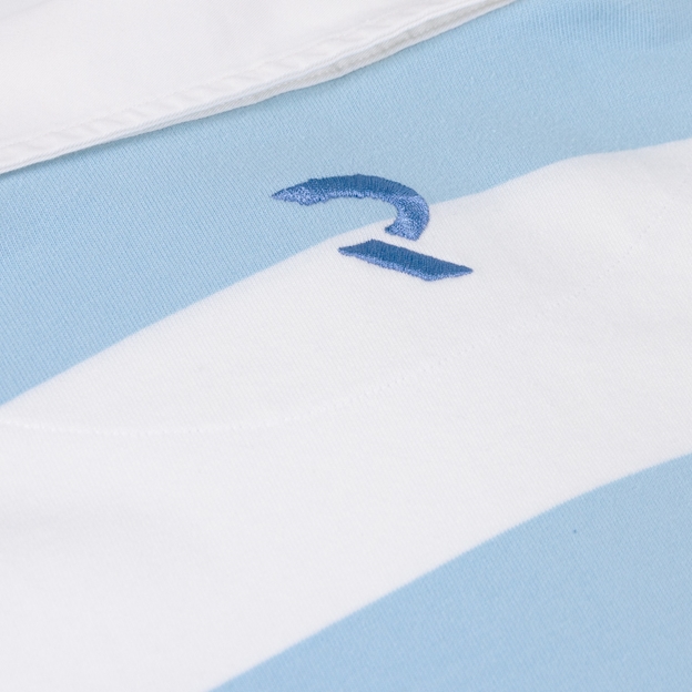 Argentina 1910 Heritage Pure Cotton Rugby Shirt - Long Sleeve Sky White