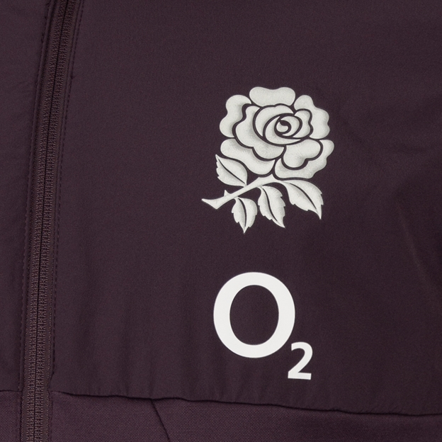 England Kids Hooded Jacket Nightshade 24/25 - RFU Rose
