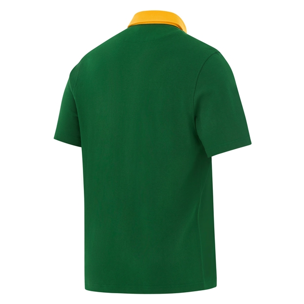 South Africa Springboks Mens Home Rugby Shirt 26/27 Gorge Green - Back View