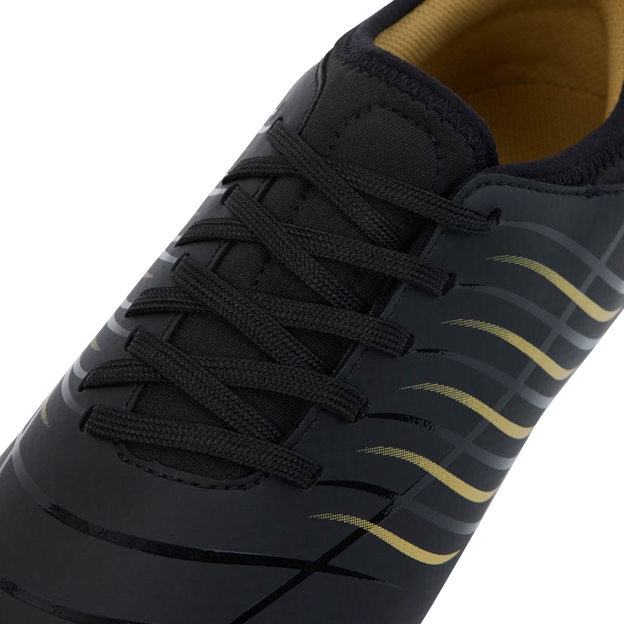 Canterbury Kids Phoenix 2.0 Team Soft Ground Rugby Boots Black - Lacing Close-up