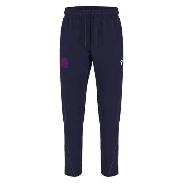 Scotland Mens Athleisure Brushed Cotton Pants 25/26 Navy - Front