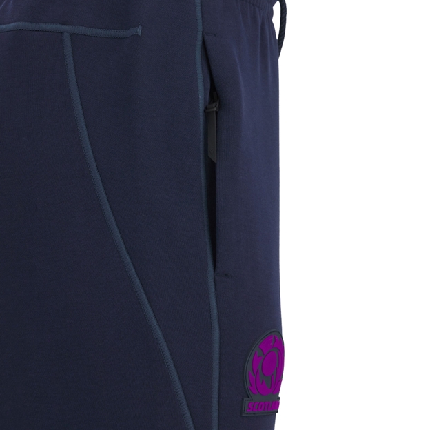 Scotland Mens Athleisure Brushed Cotton Pants 25/26 Navy - Pocket