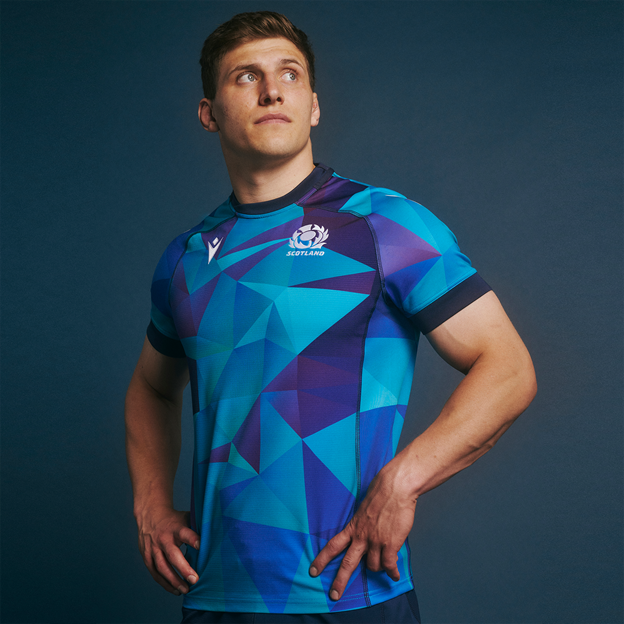 Scotland Mens Training Jersey - Blue - 2025