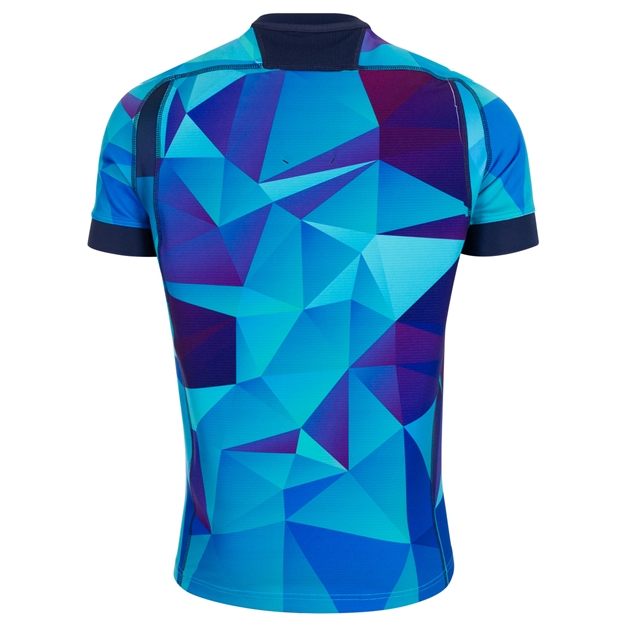 Scotland Mens Rugby Training Jersey - Blue - 2025 Back