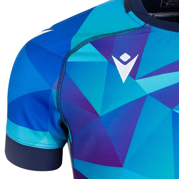 Scotland Mens Rugby Training Jersey - Blue - 2025 Macron