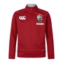 British and Irish Lions Junior 1/4 Zip Fleece Red - Front 