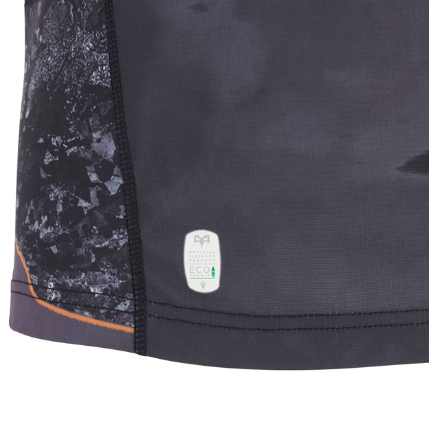 Ospreys Kids Home Rugby Shirt 25/26 Black - Official Product Hem