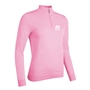 Scotland Womens Glenmuir Zip Neck Cotton Sweater Candy - Front 