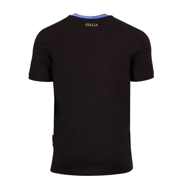 Italy Junior Fanwear T-Shirt 25/26 Black - Back