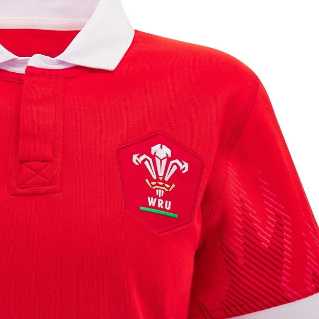 Wales Womens Cotton Home Rugby Shirt - 2025 - WRU