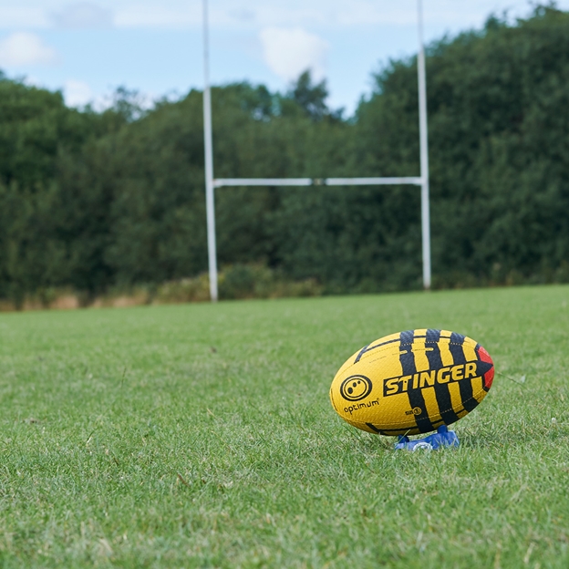Optimum Stinger Training Rugby Ball - Pitch Side