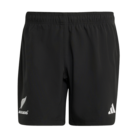 All Blacks Mens Home Rugby Shorts 25/26 Black - Front