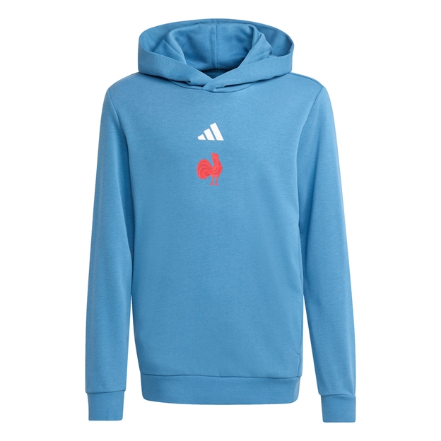 France Kids Travel Hoodie Lucid Blue 25/26 - Front