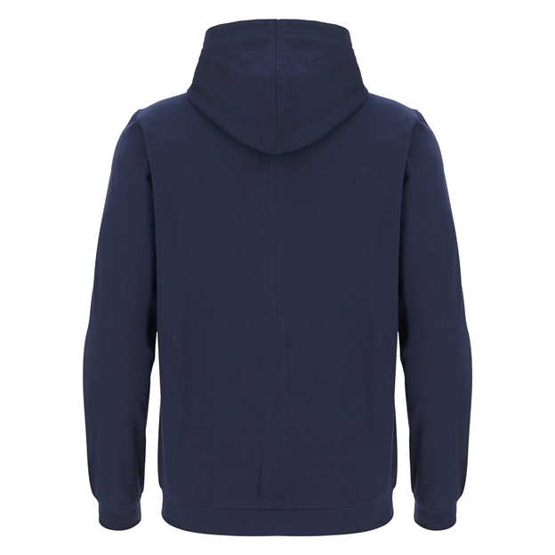 Sale Sharks Mens Cotton Hoodie 25/26 Navy - Back View