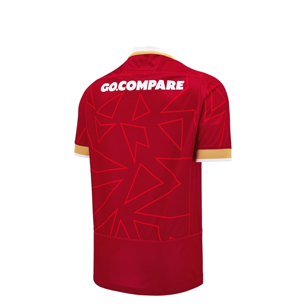 Wales Kids Home Pathway Rugby Shirt-Red 2025 - Back