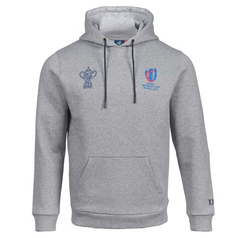 Mens Rugby World Cup 2023 Logo Hoodie – Grey