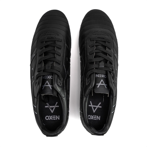 Oxen Adults Raptor Pro Soft Ground Rugby Boots-Black/Silver - Top
