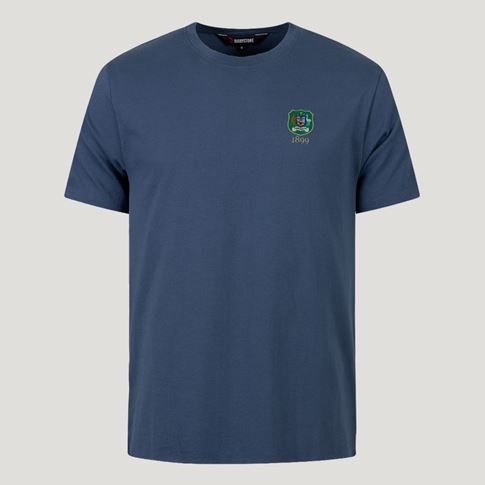 Australia 1899 Crest Pure Cotton T-Shirt Petrol Blue - Front View