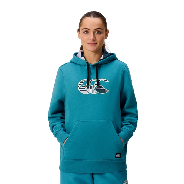 Canterbury Womens Uglies Hoodie Storm Blue - Model Front View