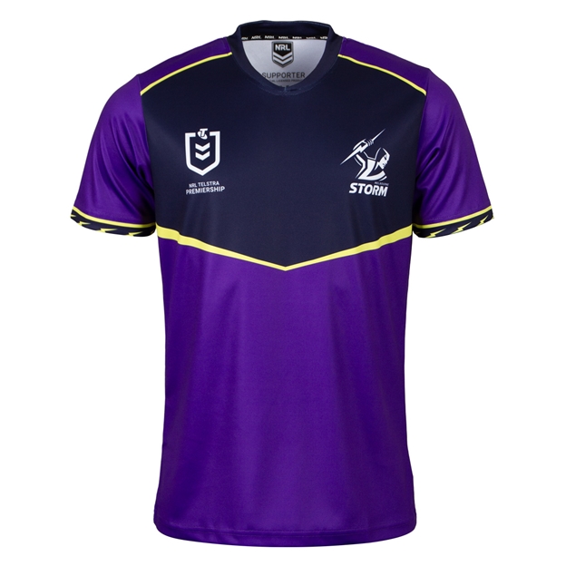 Melbourne Storm Kids Supporters Shirt 2026 Purple - Front View