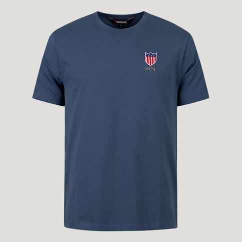 USA 1874 Pure Cotton T-Shirt – Petrol Blue