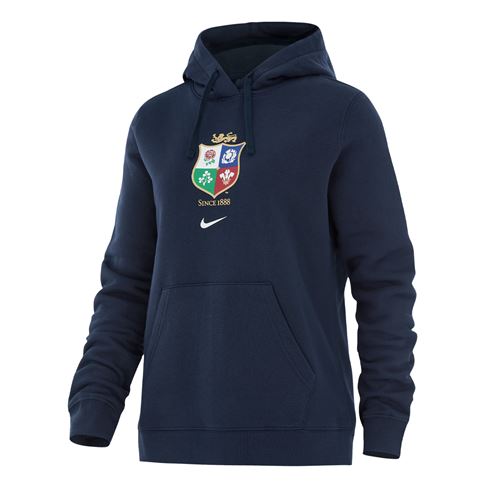 British & Irish Lions Mens Travel Hoodie 2027 - Obsidian - Front