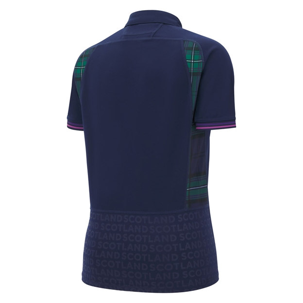 Scotland Womens WRWC 2025 Home Rugby Shirt Navy - Back