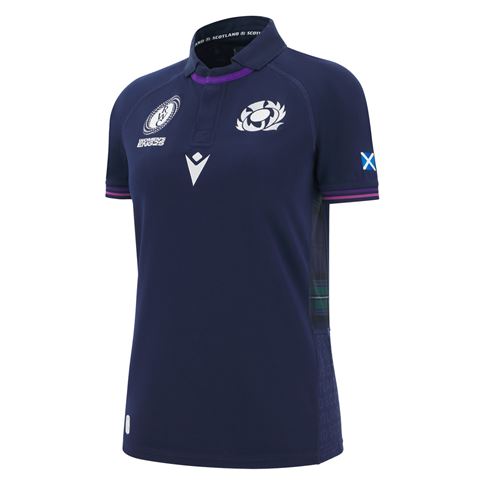 Scotland Womens WRWC 2025 Home Rugby Shirt Navy - Front Scotland Womens WRWC 2025 Home Rugby Shirt Navy - Front